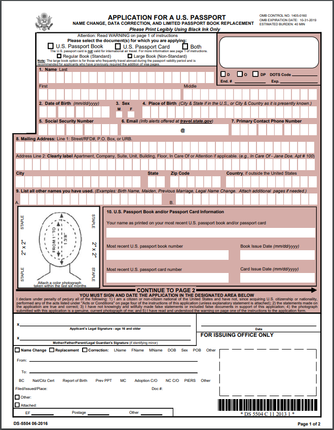 US Passport Forms PassportPro